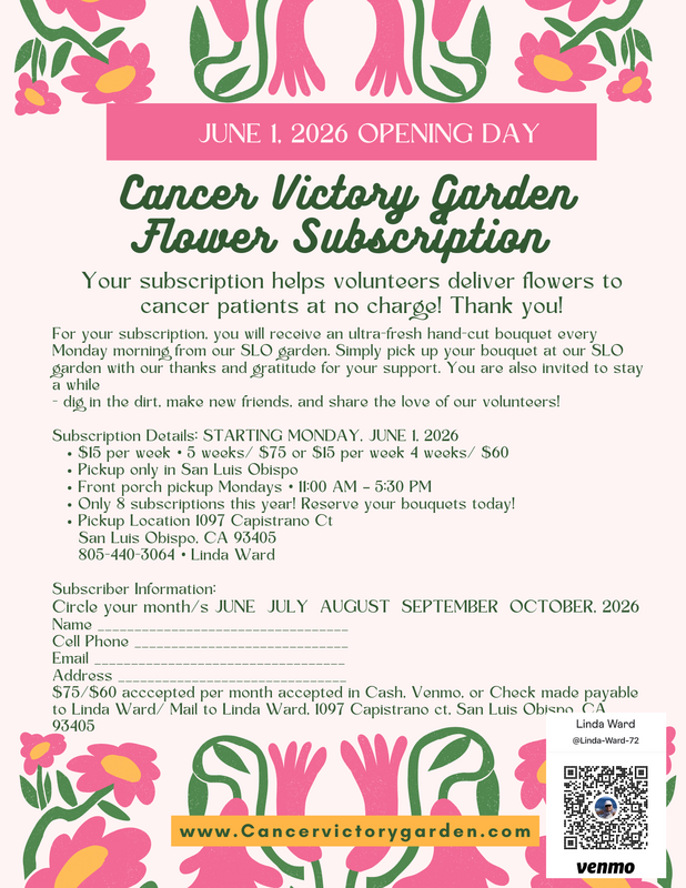 Flower subscription flyer